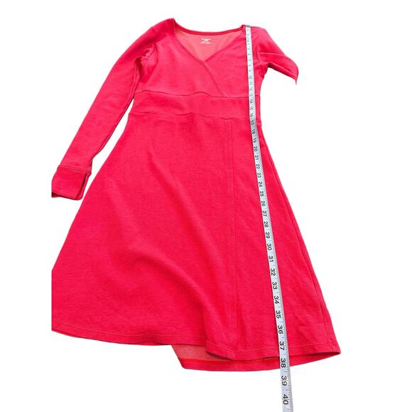 Toad & Co Horny Toad Pink Long Sleeve Finlay Dress Small Performance Stretch - Picture 15 of 15